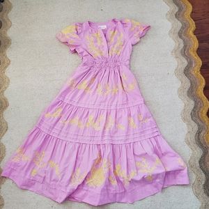 Antropolige Pink Somerset maxi dress xxsp